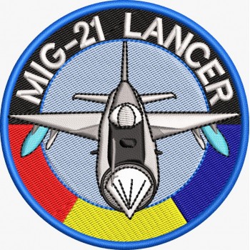 EMBLEMA MIG 21 LANCER / roaf tehnic tricolor